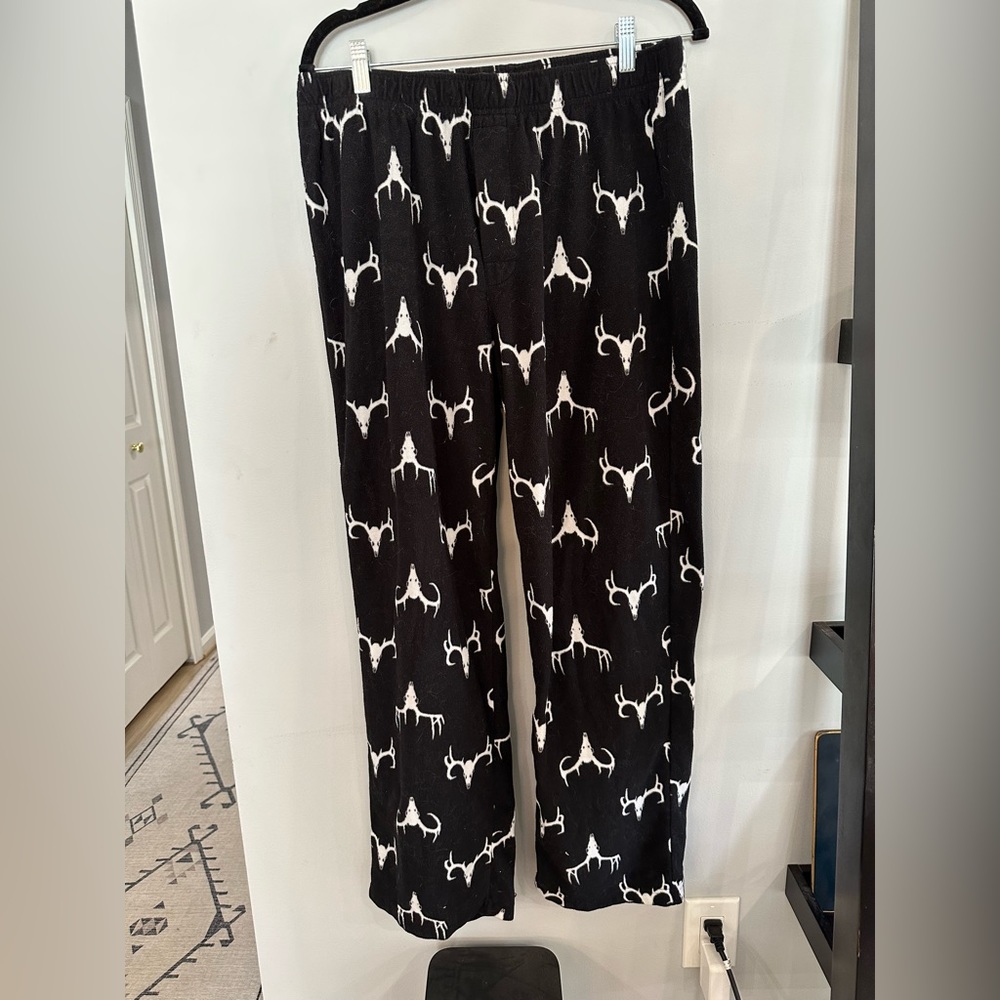 Deer Skull Fleece Pajama Pants
